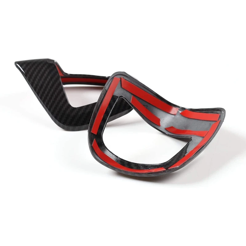 

for Chevrolet Camaro 2017-2020 Carbon Fiber Seat Backrest Manual Adjustment Handle Cover Trim Frame Car Accessories