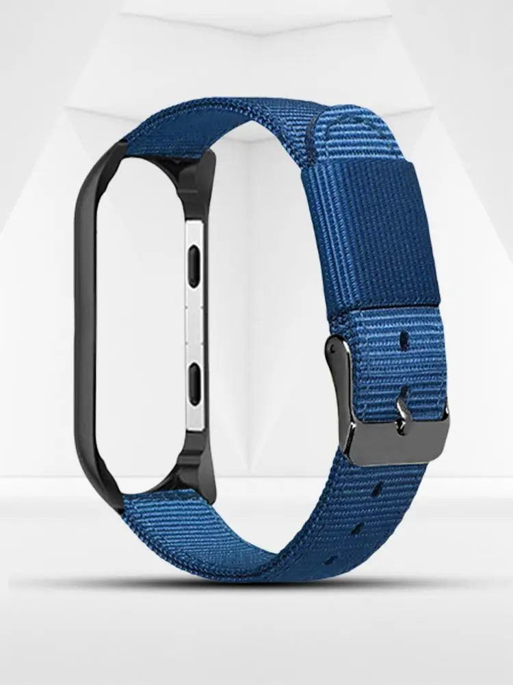 Для Xiao mi 3 Xiao mi 4m 3 mi Band 4 Универсальный спортивный предварительно mi um холст сменный Браслет нейлоновый ремешок с черной рамкой ремешок для часов