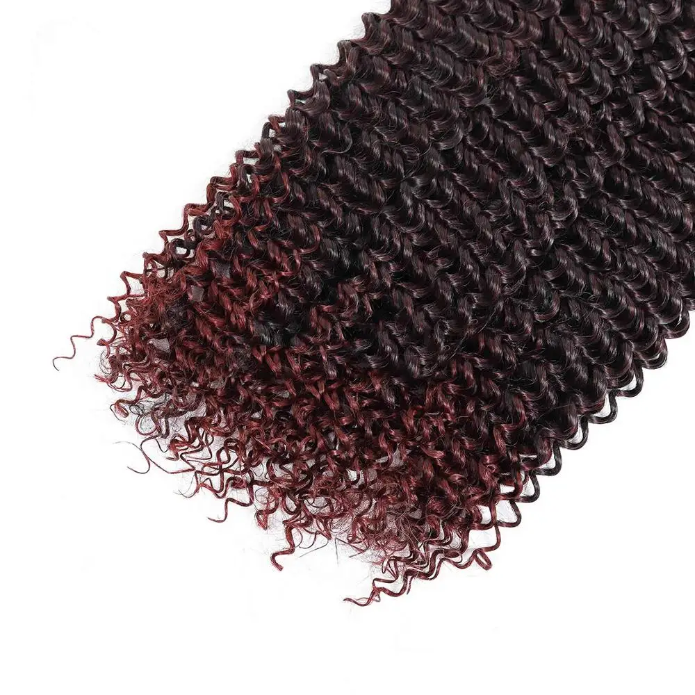 Синтетические волнистые волосы пряди накладные Омбре блонд богемные кудрявые