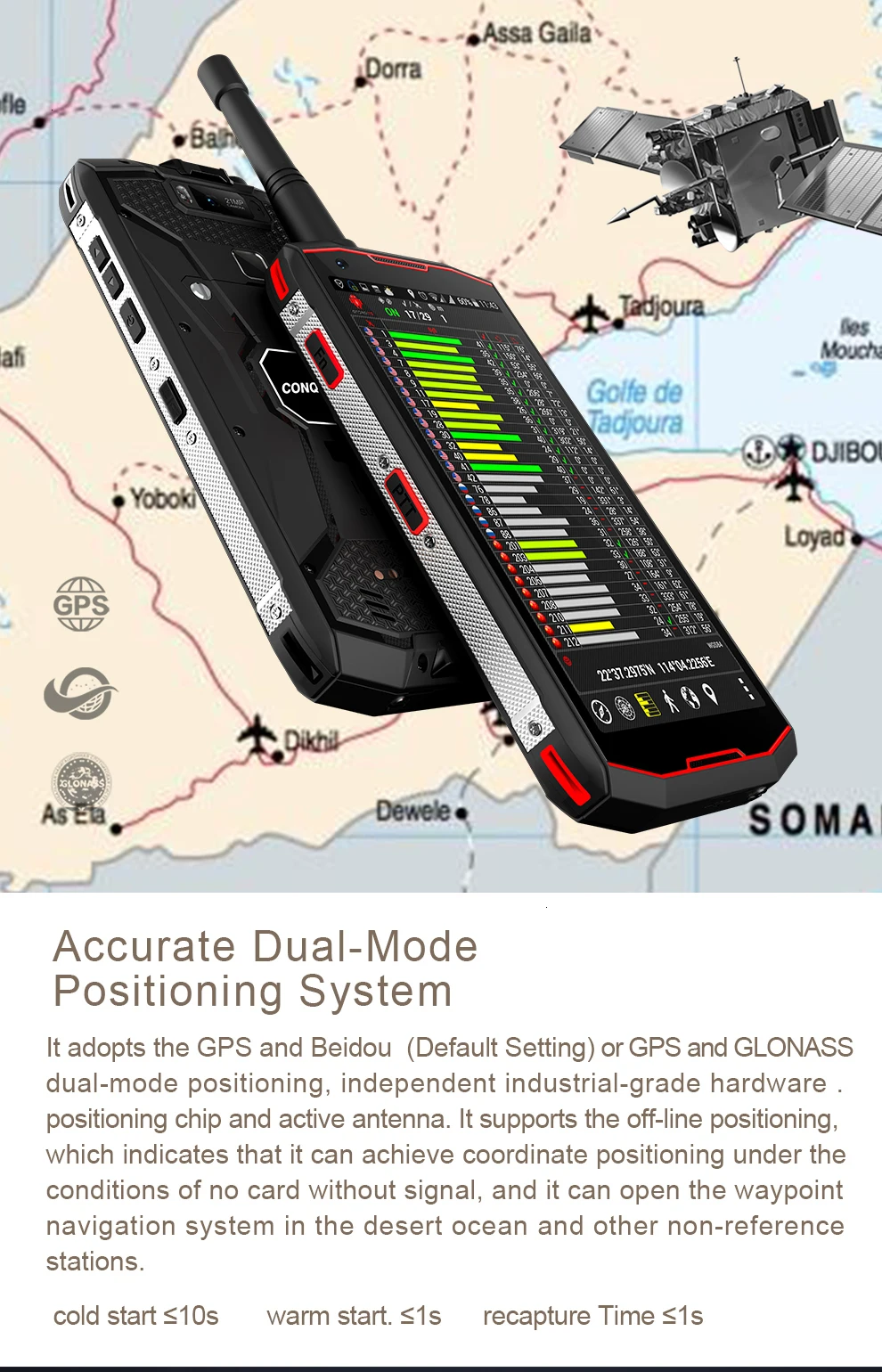 Conquest S12 pro 6 ГБ+ 128 ГБ 8000 мАч NFC IP68 водонепроницаемый ударопрочный мобильный телефон 5,9" Android 8,1 Восьмиядерный 4G Прочный смартфон
