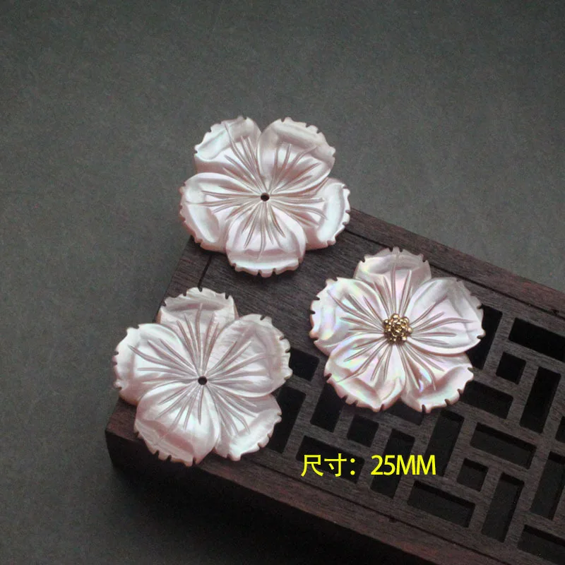 Натуральный жемчуг 25 30 мм большая оболочка цветок ювелирных изделий и DIY ожерелье