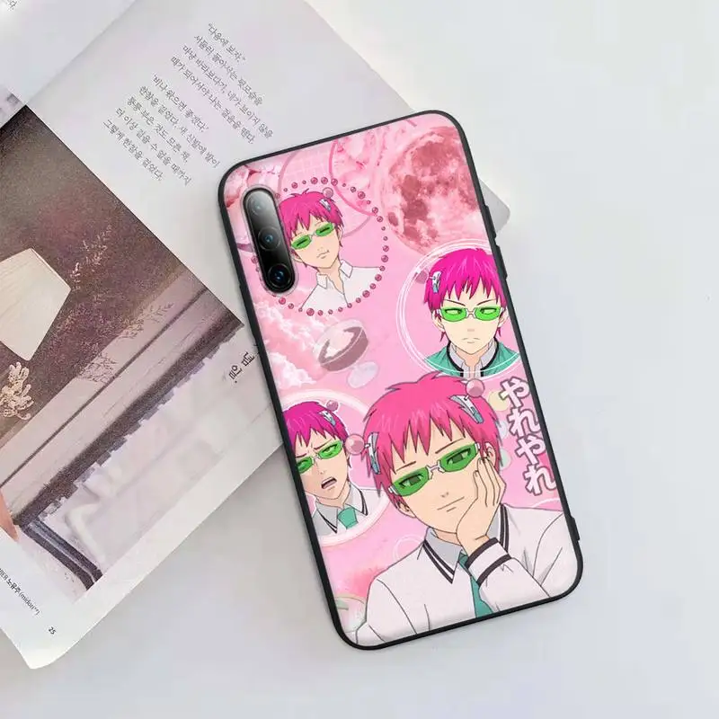 

Trend The Disastrous Life Of Saiki K Black Rubber Mobile Phone Case For Redmi Note 6 8 9 Pro Max 9s 8t 7 5A 5 4 4x Cover