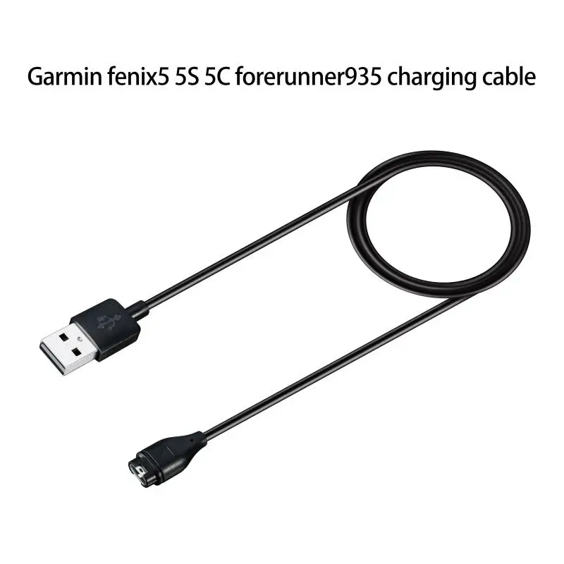 1m USB Fast Charging Data Cable Power Cable Charger Wire For Garmin Fenix 6 6S 6X 5 5S 5X Forerunner 245 Vivoactive 3 4 4S