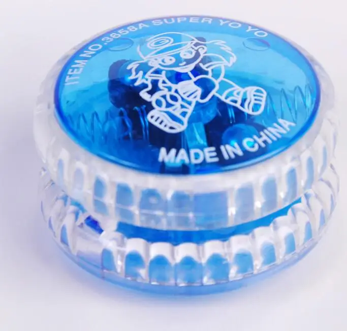 Blue Huilong креативная светящаяся маленькая игрушка красочная йо-йо с электронной вспышкой йо-йо Игрушки Для Жонглирования Детей Божья коровка профессиональная - Цвет: Blue