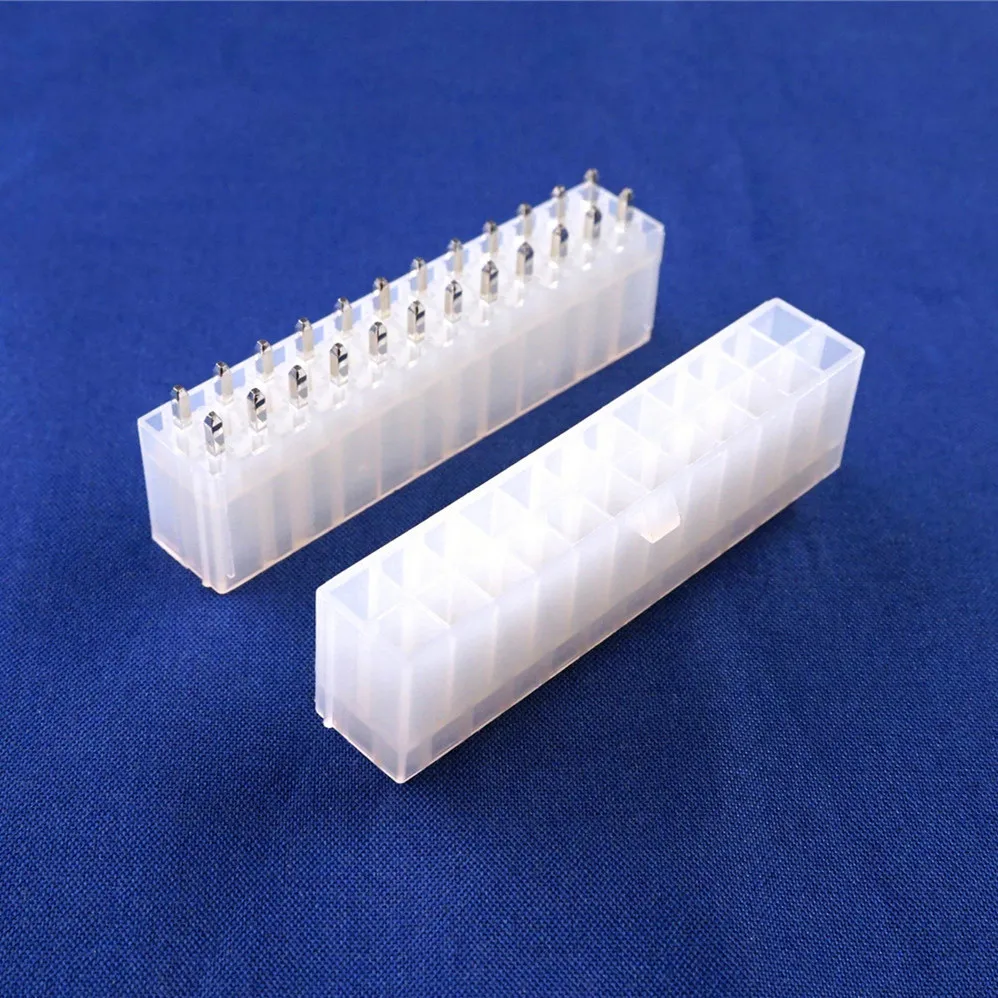 1000Pcs Motherboard ATX 4.2 mm 24 Pin Male Header Pins P CPU Power Connector PCB Through Hole Vertical Solid | Обустройство дома