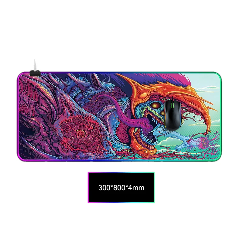 

Game LED Mousepad Large Mouse Pad For Gamer RGB 11USB LED Backlit Lighting Computer Rubber Mat Desktop Keyboard Pad Hot Selling