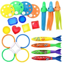 Kids Diving Toys Set 1 Set Funny Diving Game Shark Rocket Throwing Toy for Children Summer Games Swimming Pool Accessories Toy