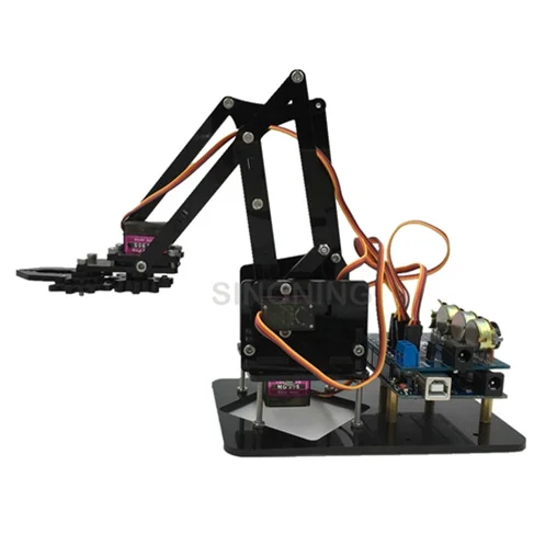 DIY акриловый робот рука робот коготь arduino комплект 4DOF Обучающий набор