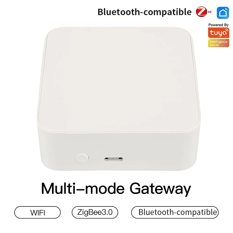 

Шлюз Tuya Zigbee Bridge для умного дома, беспроводной хаб с дистанционным управлением через приложение Smart Life, работает с Alexa