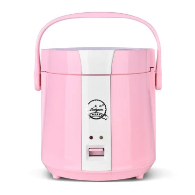 Pink Kbxstart многофункциональная рисоварка с мини изоляцией, Электрический горшок для риса, кухонный быстрый нагрев, кастрюля для приготовления пищи 1-2 человек, 1.2л - Цвет: Pink