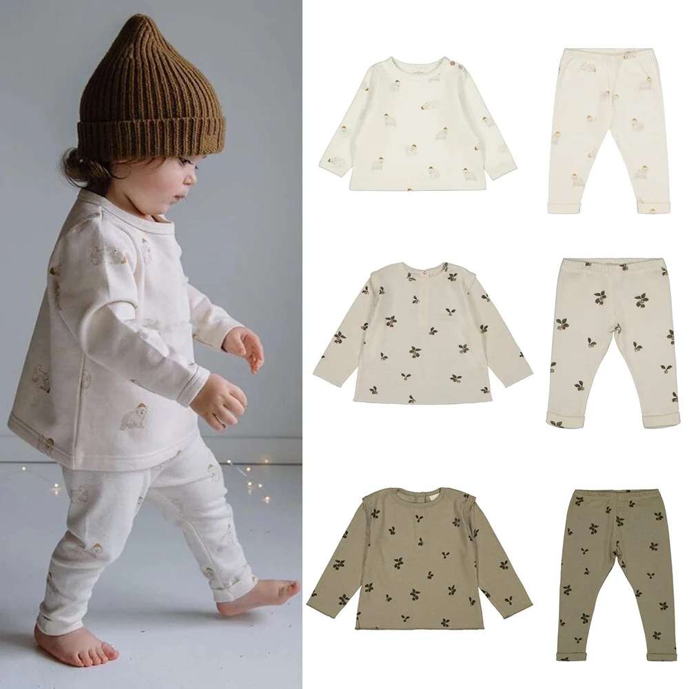 

Детский комплект из футболки и брюк, с длинным рукавом