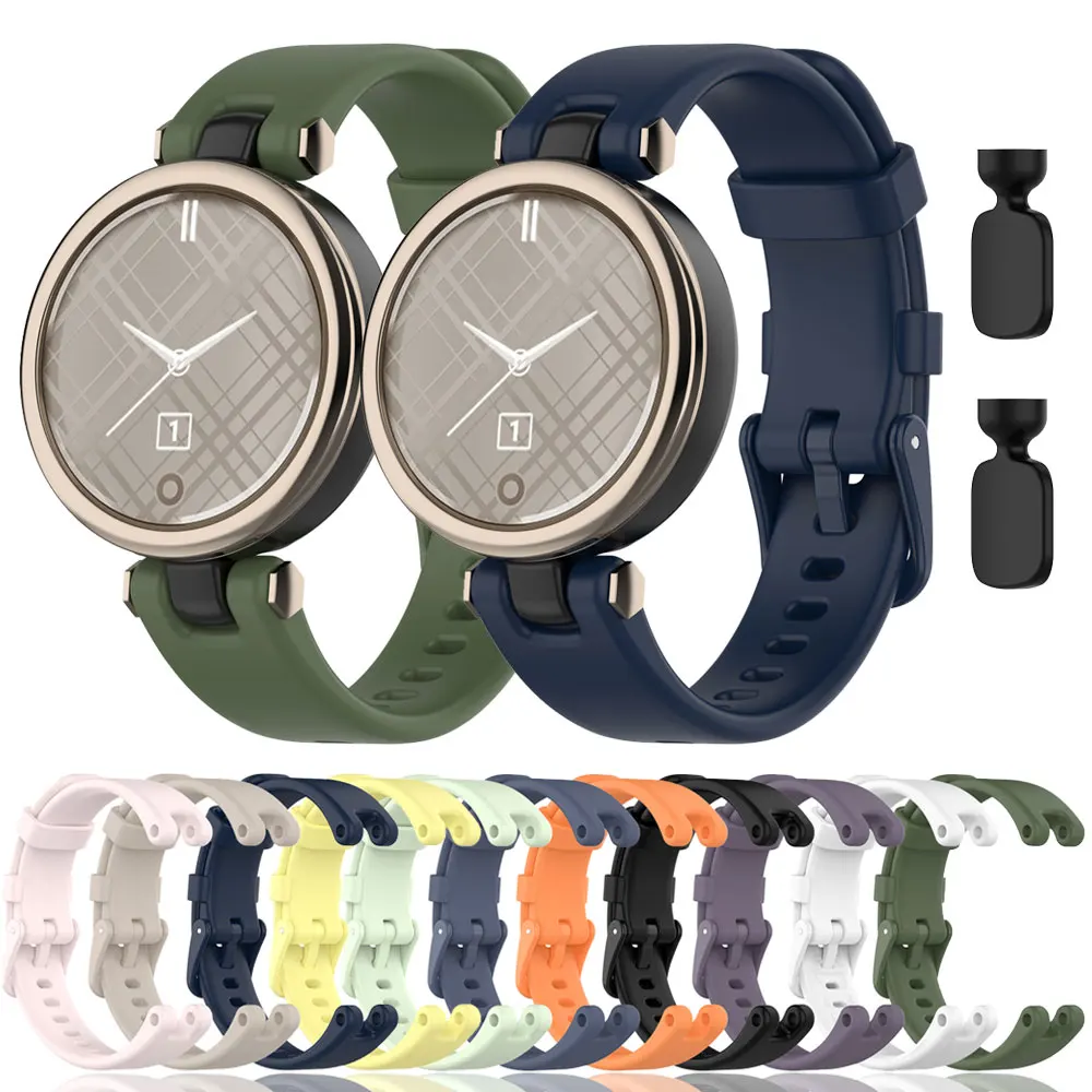 

Силиконовый ремешок для часов Garmin Lily, женские спортивные ремешки для часов, аксессуары для умных часов, водонепроницаемый браслет на запяст...