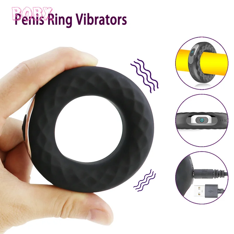 Кольцо для пениса Вибраторы силиконовое кольцо Задержка эякуляции эрекция