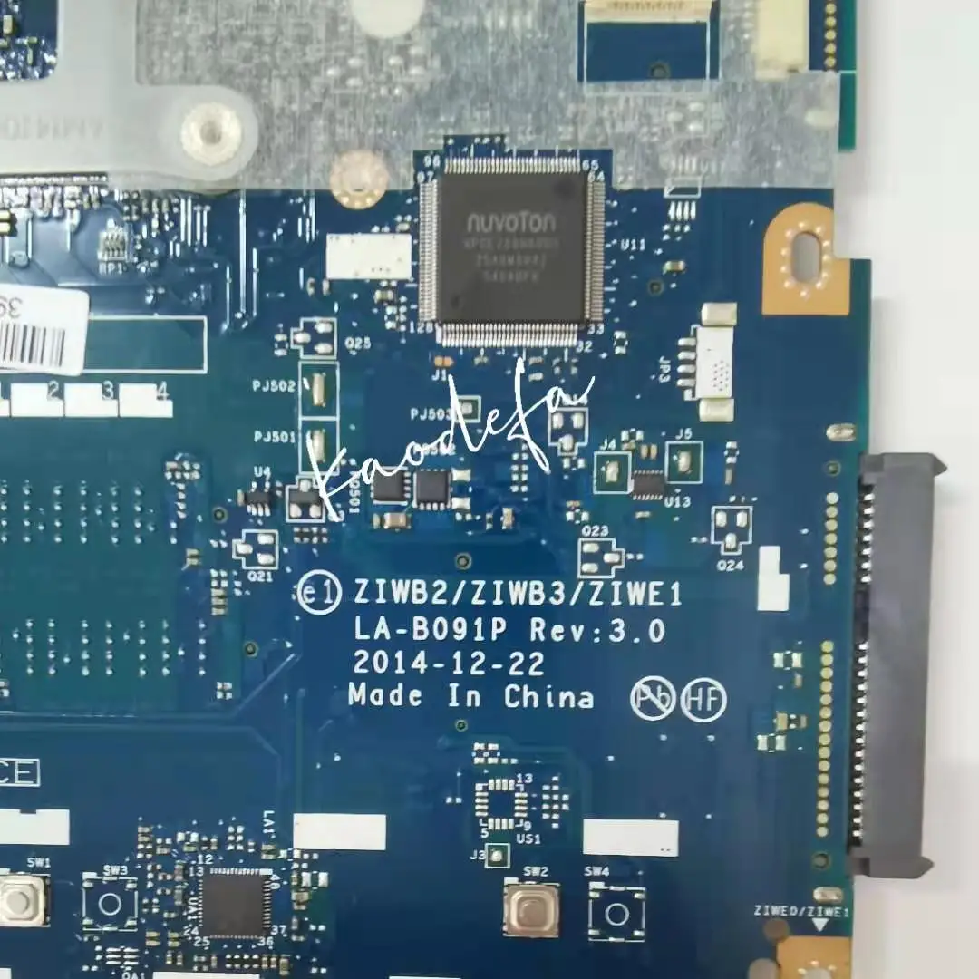 Для LenovoThinkpad B50-80 Материнская плата ноутбука Процессор: 3215U GPU EX2G FP FRU 5B20K84228 LA-B091P 100%