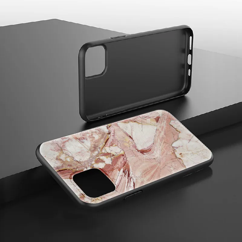 Мраморный ананас мягкий силиконовый черный чехол для телефона Funda iPhone 11 12 Pro Max X XS