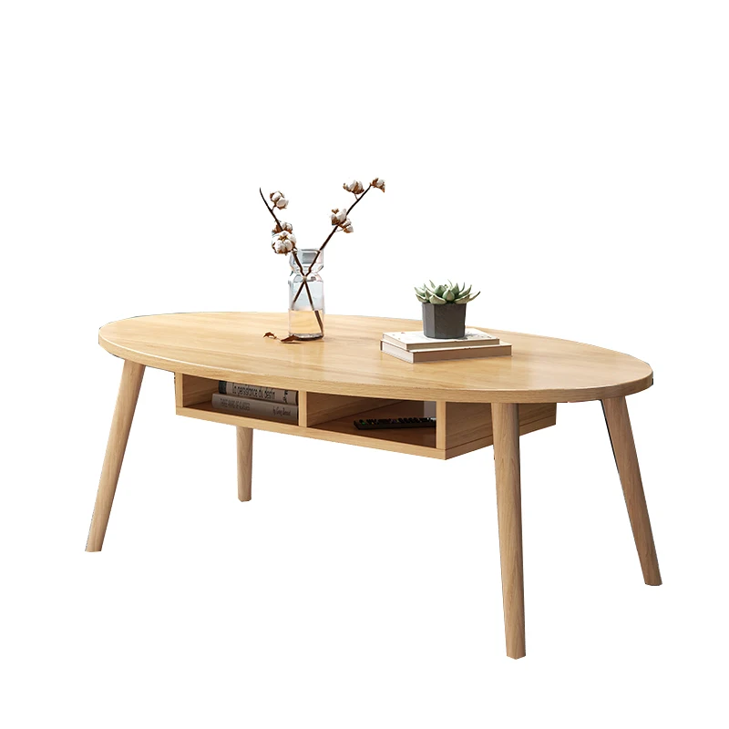 Современный маленький чайный столик из натуральной древесины в скандинавском