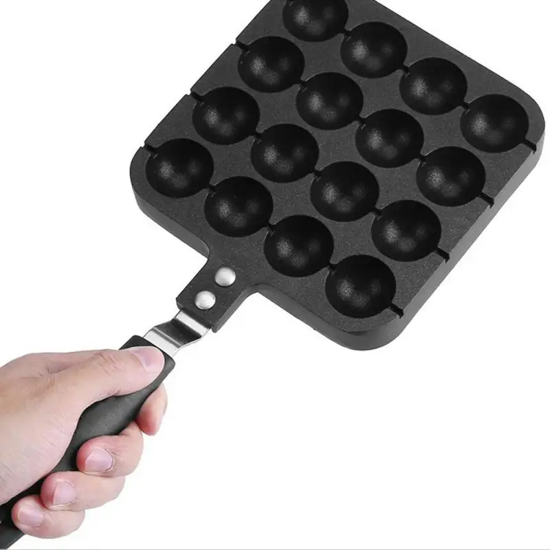 Hot 1Pcs 16 Holes Takoyaki Maker Grill Pan Octopus Ball Plate Home Cooking Baking Form Mold Tray For Kitchen Supplies |
