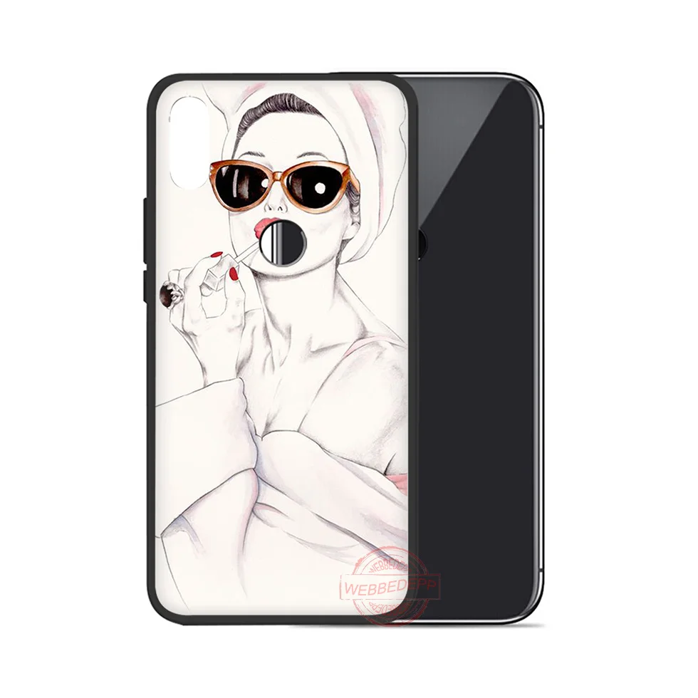 Модный мягкий чехол для телефона WEBBEDEPP Girl Boss Huawei P10 P20 P30 Lite Pro Y6 Y7 Prime 2018 Y9 2019 |