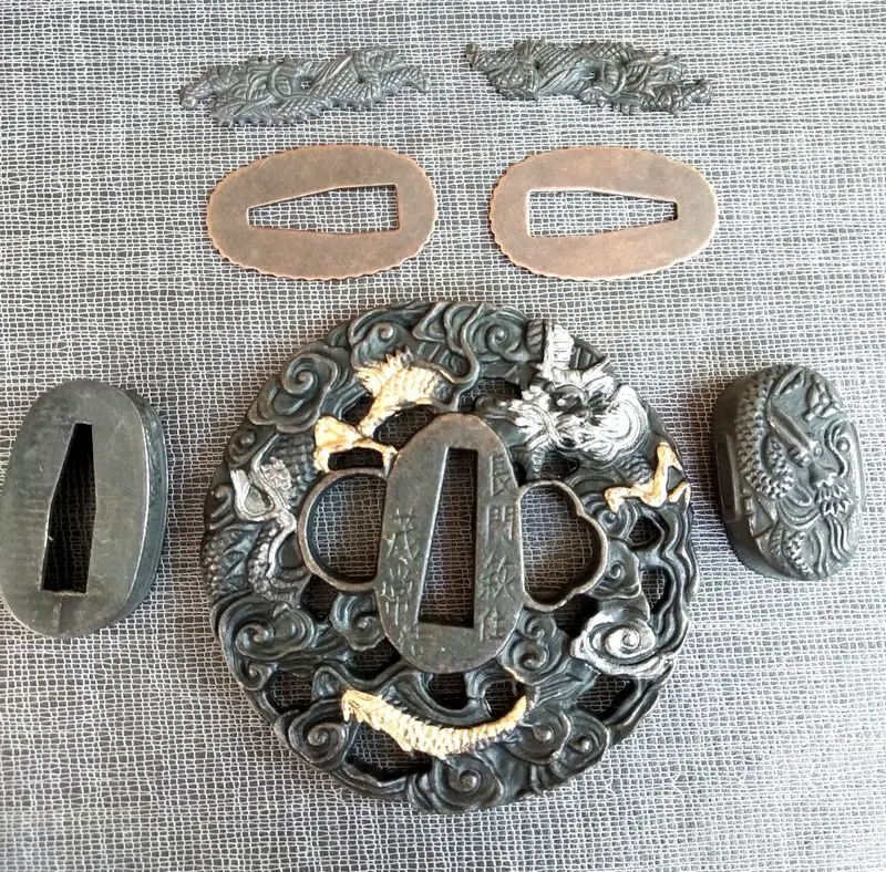 Кованые комплект фитинга аксессуары Цуба для палаш Меч Лезвие катаны сабля | Дом