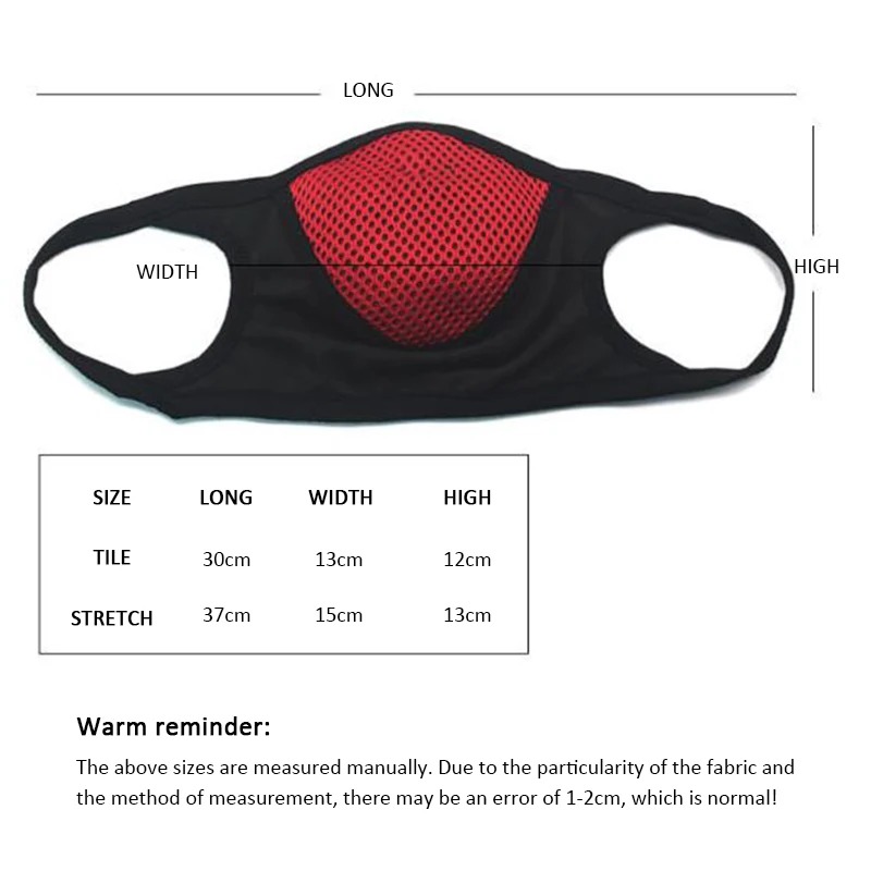 Спортивная маска для лица с фильтром активированным углем бега велоспорта езды