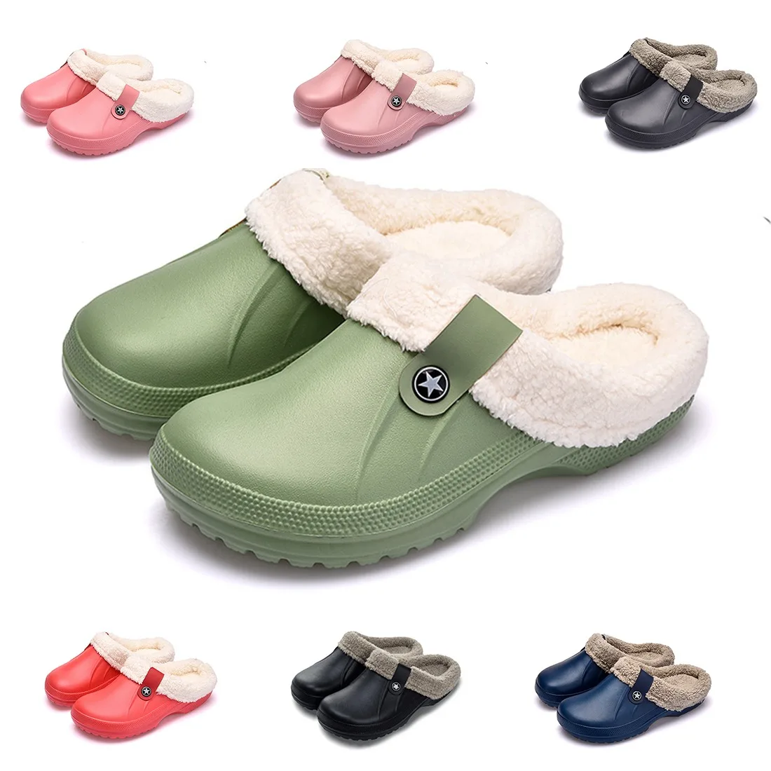 

Women Winter Warm Plush Slippers Ladies Indoor Home Cotton Cute cat slippers Female Flat Shoes Shollow Thick Heels