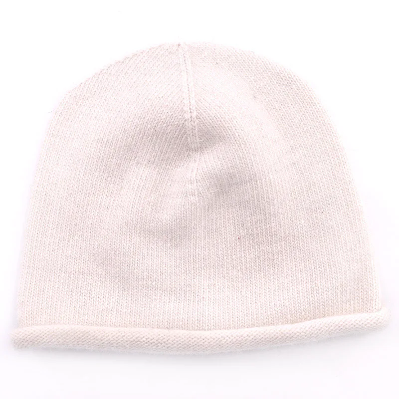 Женские черные вязаные шерстяные бини для теплой зимы, эластичный бренд, толстые шляпы-складки-женские горры.