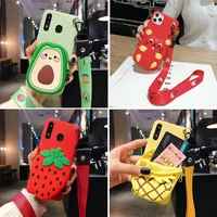 cute cartoon wallet phone case for samsung galaxy a10 a20e a30 a40 a50 a60 a70 a80 m10 m20 m30 case soft tpu silicone back cover