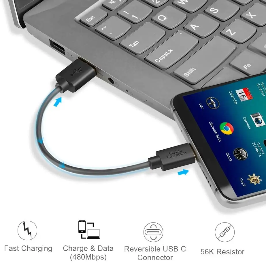 Кабель USB C типа кабель для быстрой зарядки 3 А совместимый с MacBook(Pro) Galaxy S10/S9 + Pixel2XL |