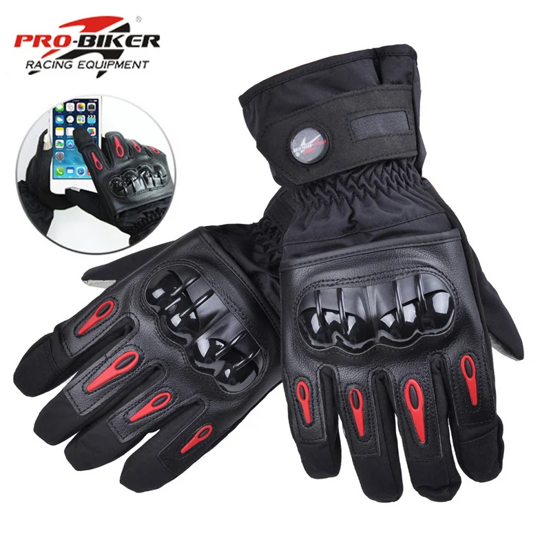 

Pro Biker Winter Warm Motorcycle Gloves Guantes Moto Raing Motocross Windproof Protective 100% Waterproof Luvas Motociclista