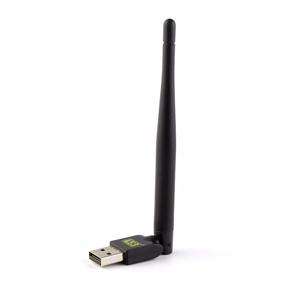 

2.4GHz USB WiFi With Antenna Work For Freesat V7 HD V8 Super Digital Satellite Receiver Receptor For HD TV Set Top Box