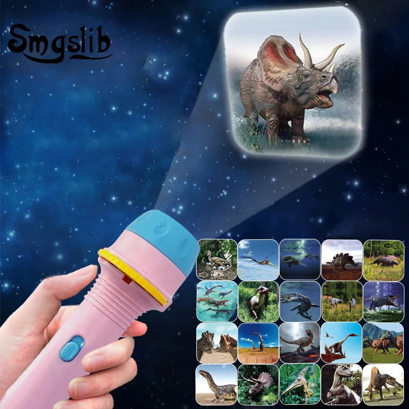 

SMGSLIB Baby Sleeping Story Book Flashlight Projector Torch Lamp Toy Early Education Toy for Kid Birthday Xmas Gift Light Up Toy