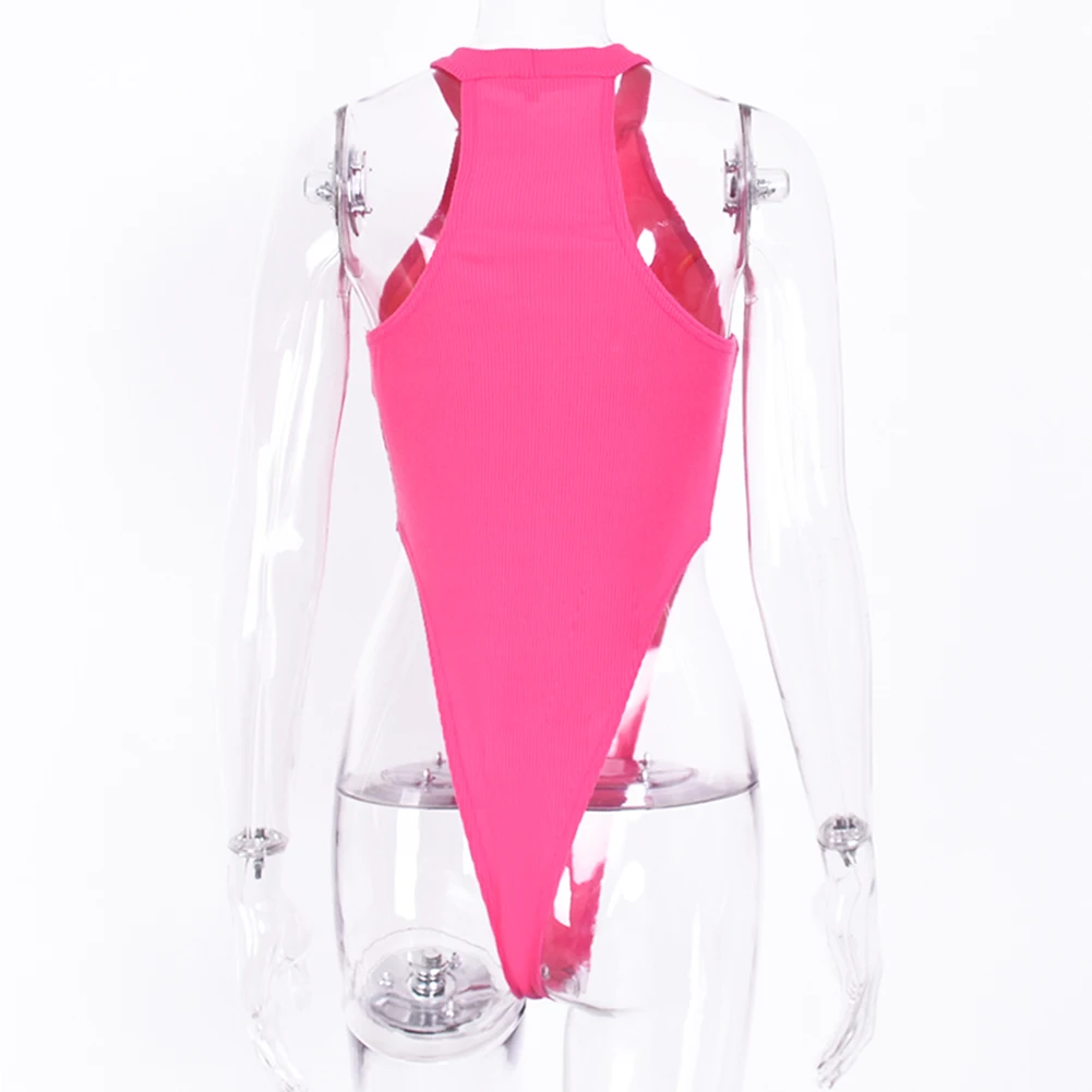 

Fashion Slim Sexy Summer Jumpsuit Turtleneck Daily Skinny Polyester Solid Off Shoulder Sleeveless Rompers Women Bodysuit