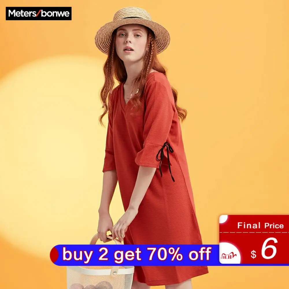Metersbonwe/шикарное женское платье для девочек бренд 2019 Новое поступление горячая