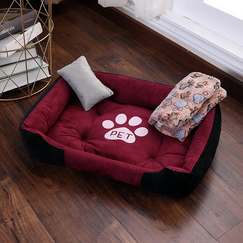 

Long Plush Fluffy Pet Dog Bed Claming Dog Beds Donut Round Cat Dog Bench Soft Warm Chihuahua Kennel Large Mat Pet Supplies