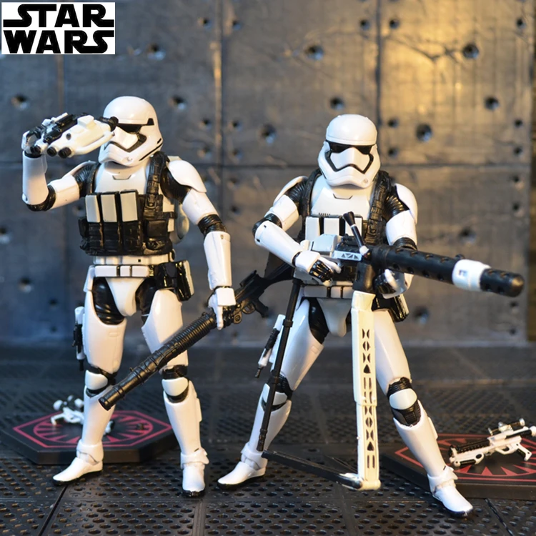 BANDAI Оригинальные Звездные войны Черный Самурай белый Солдат кукла Штурмовик