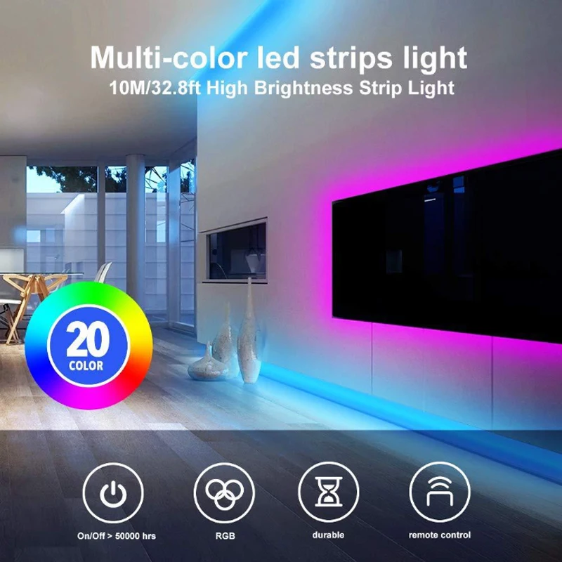 Набор светодиодных лент RGB5050 световой ремень DC / 12V44 клавишный контроллер