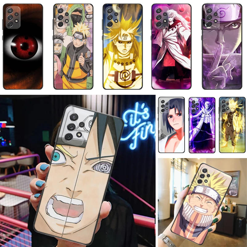 

Cool Japanese Anime Hatake Shippu Color Painting Phone Case For Samsung Galaxy A52 4G 5G A72 Back Cover Funda Cases Carcasa