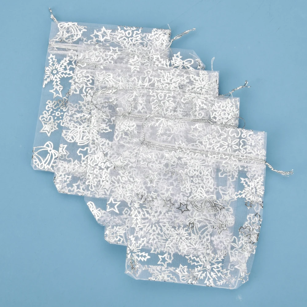 50 шт. сумки из органзы в форме цветка звезды свадебные подарки на Рождество