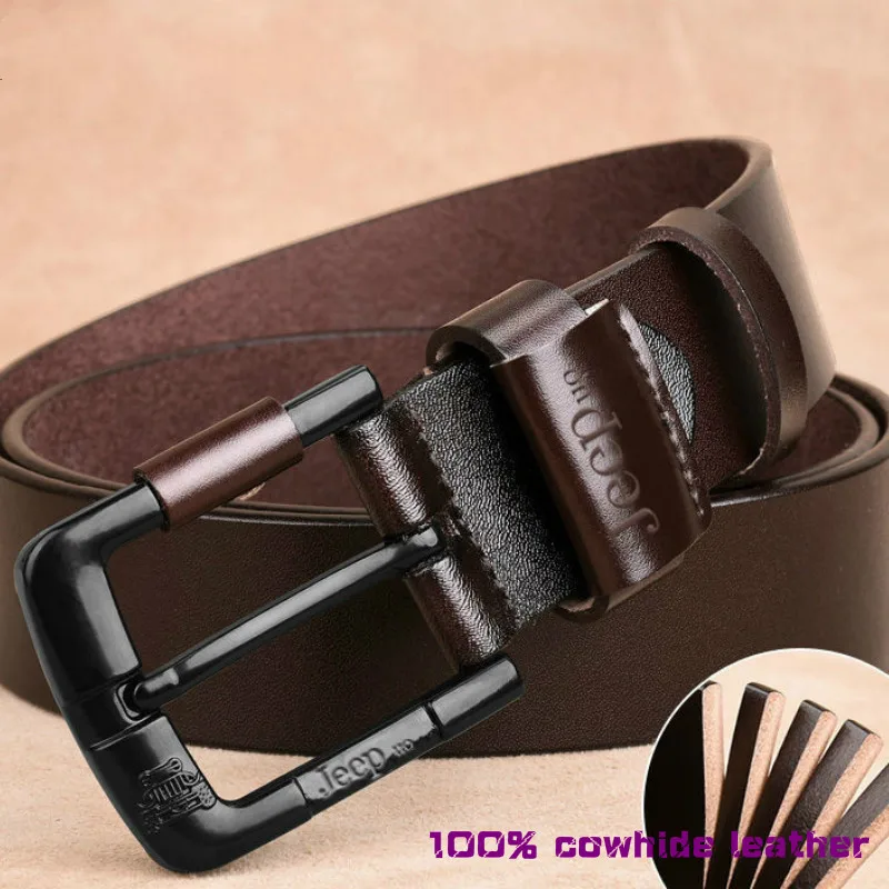 

Men's Belt Jeans Punk Style Men's Leather Belt Designer Belts for Men Fashion Classic Pin Buckle Belt Man