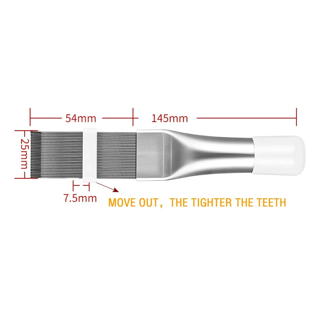 

Cleaning Tool Air Conditioner Fin Repair Tool Coil Comb A/c Hvac Condenser Radiator Universal Folding Brush Cleaning Tool