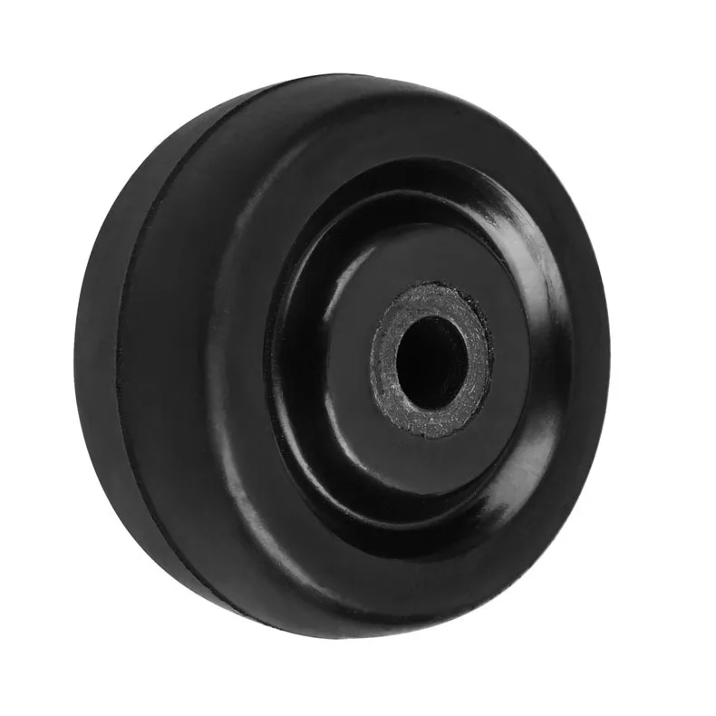10 Pcs/Lot Spot 1.5 inch Black Rubber Single Wheel Diameter 4cm Mute Wear-resistant Medical Equipment Caster Furniture | Обустройство
