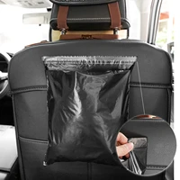 60pcs disposable car trash bag easy stick on waterproof leakproof portable auto vomit garbage can bags for car office kitchen