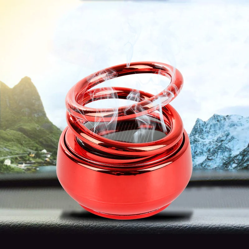 

1Pcs Solar Auto Rotating Car Perfume Car Air Freshener Fragrance Auto Accessories Decoration Ornament Car Air Freshener Smell