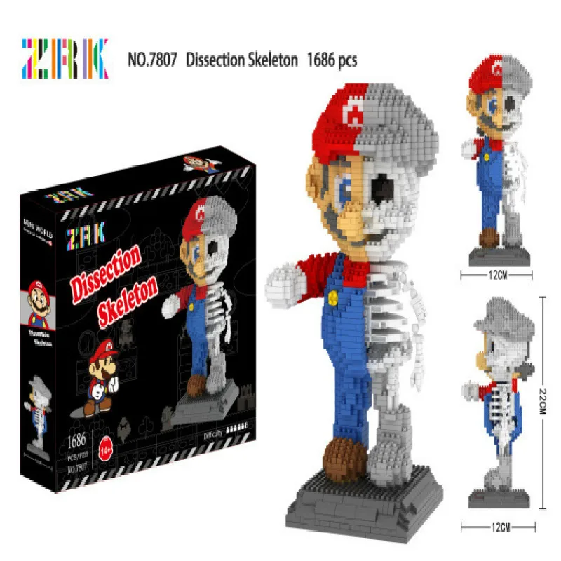 1686 шт. Игры Супер Marioed Мэри Mario Bros Братья мини здания конструктор Сделай Сам блоки