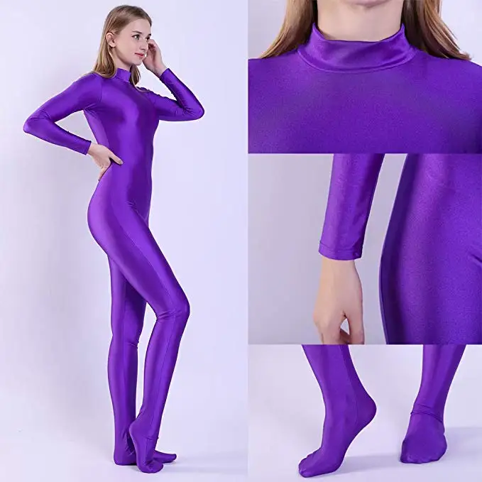 SPEERISE взрослый полный тело Zentai черный лайкра спандекс ноги обтягивающие облегающие комбинезоны костюм для женщин Unitard человек Косплей костюмы