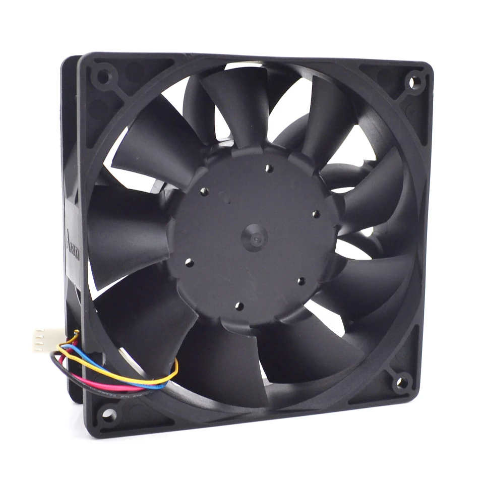 1 шт. TFC1212DE 120 мм DC 12 В 3.9A 5200 об./мин. 252CFM для Bitcoin Miner мощный чехол для сервера с осевым охлаждением