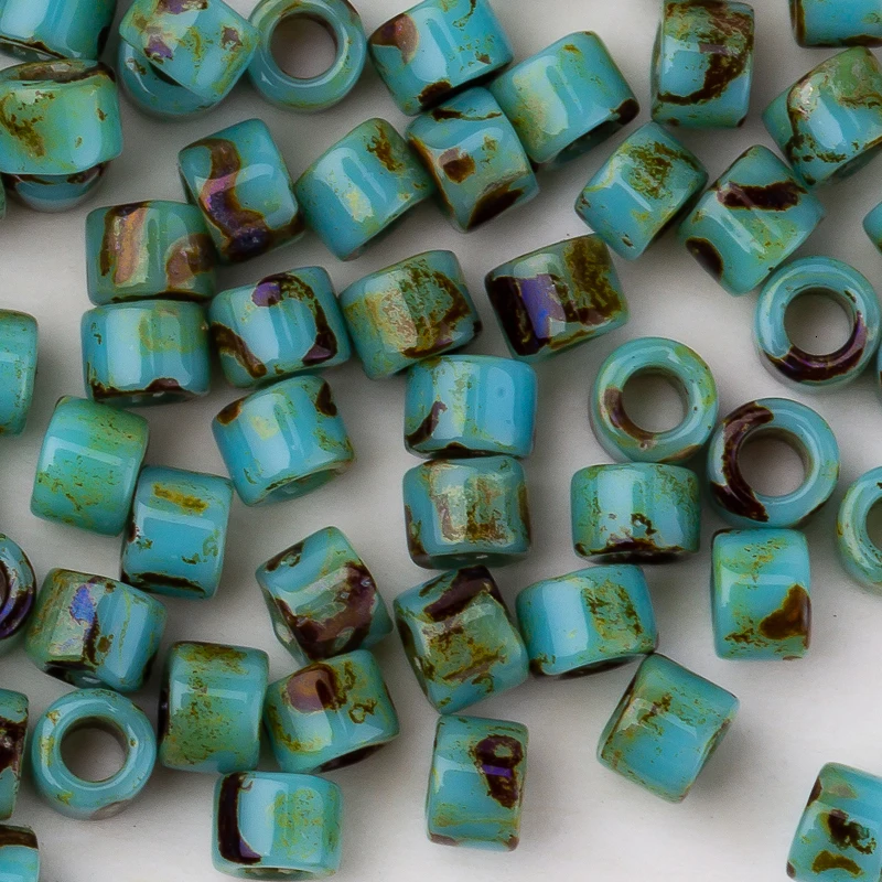 

Бисер миюки Taidian, японский, 11/0 Пикассо, 1,3*1,6 мм, вышивка бисером, для одежды, для вечевечерние, 3 грамма, около 600 шт.