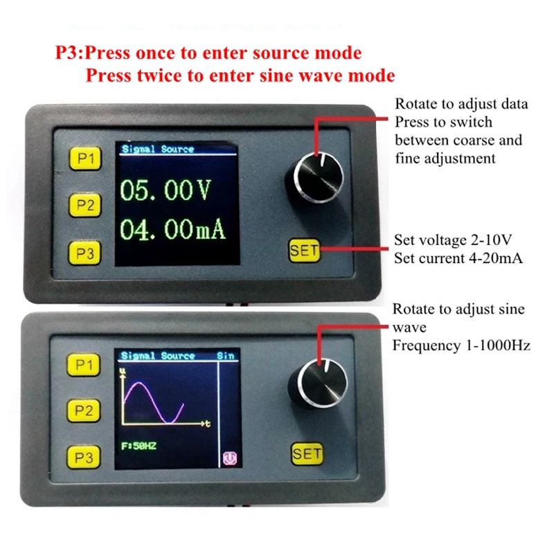 Симулятор аналогового напряжения с регулируемым током 2-10 В 4-20 мА генератор
