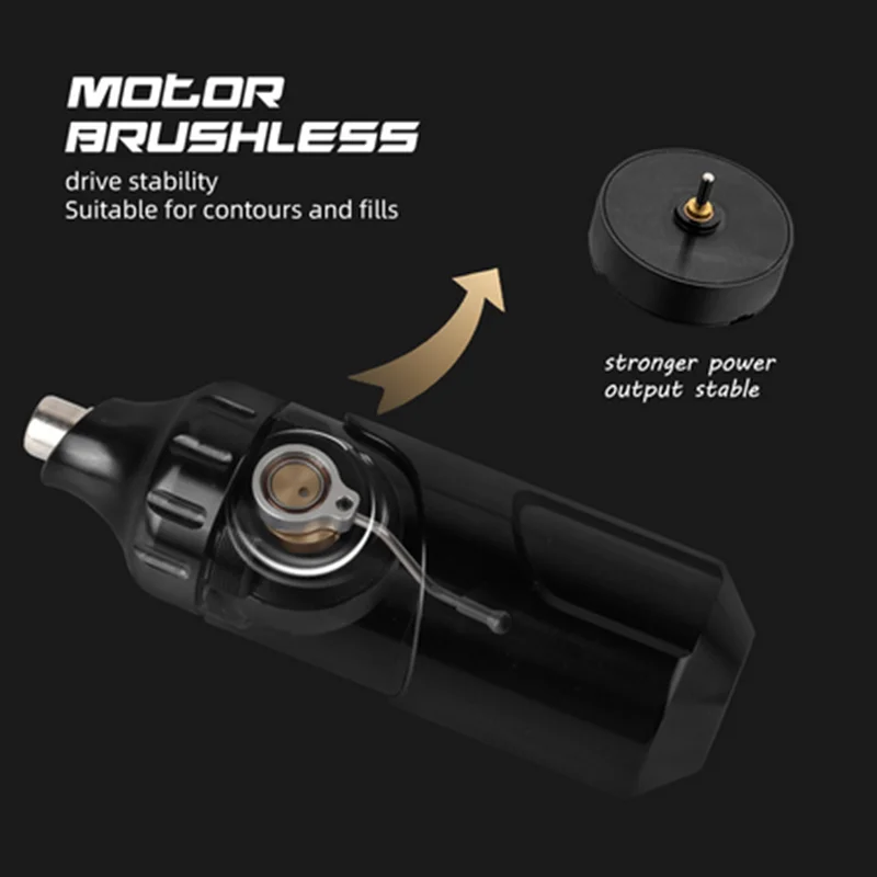 Original short Tattoo Machine Pen Direct Drive flat Motor Gun Ergonomics Comfort Feeling less hand fatigue | Красота и здоровье