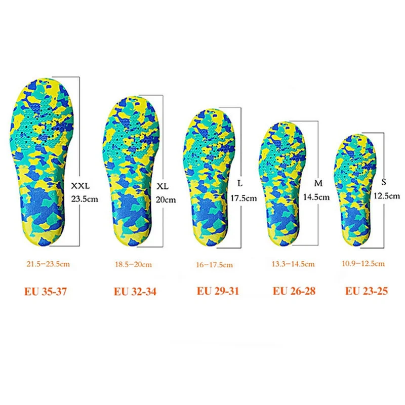 

1 Pair EVA Orthopedic Children's Insoles for Childrens Flat Foot Arch Support Orthopedic Children's Insoles Soles Sports Insoles
